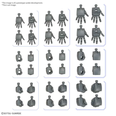 Bandai Model Kit - Gumpla Option Parts Set 04 (Hands) 1:144